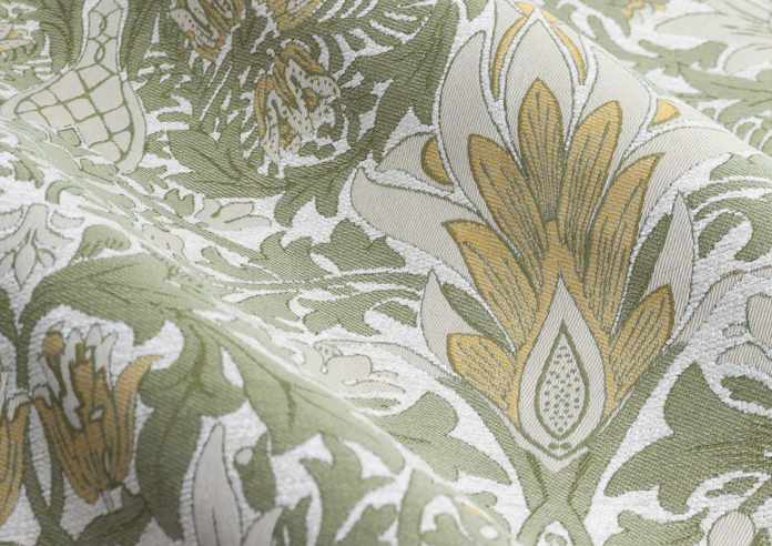 Snakeshead Pencil Pleat, Sunflower/Stone - Ready Made Curtains - Image 4